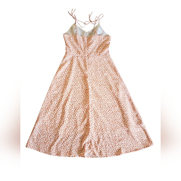 CIDER Peach Floral A Line Dress Small - Picture 3 of 4